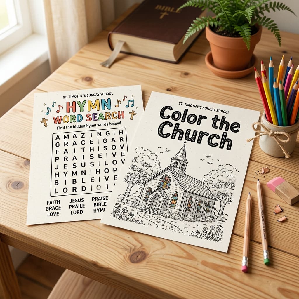 Preview of Sunday School Activity Pack
